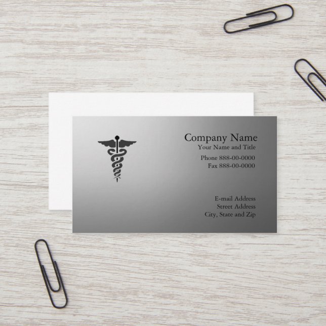 Carte de visite de médecin (Devant/Arrière en situation)