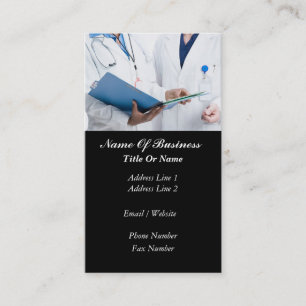Carte de visite de médecin
