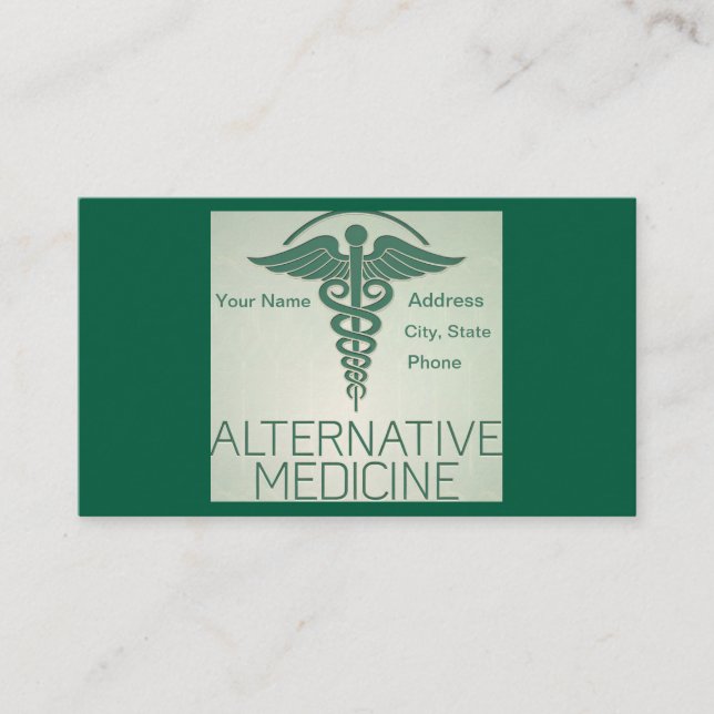 Carte de visite de médecine alternative (Devant)