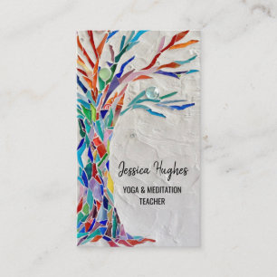 Carte de visite de méditation de Yoga