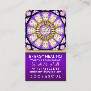 Carte de visite de méditation de yoga de Bouddha