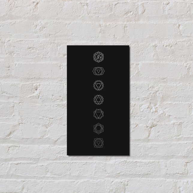 Carte de visite de méditation des chakras blancs (Créateur téléchargé)