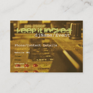 Carte de visite de mélange de tambour et de basse