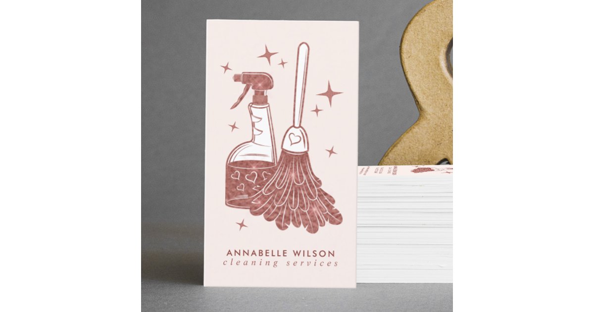 Carte De Visite Ménage à Domicile www.zazzle.fr