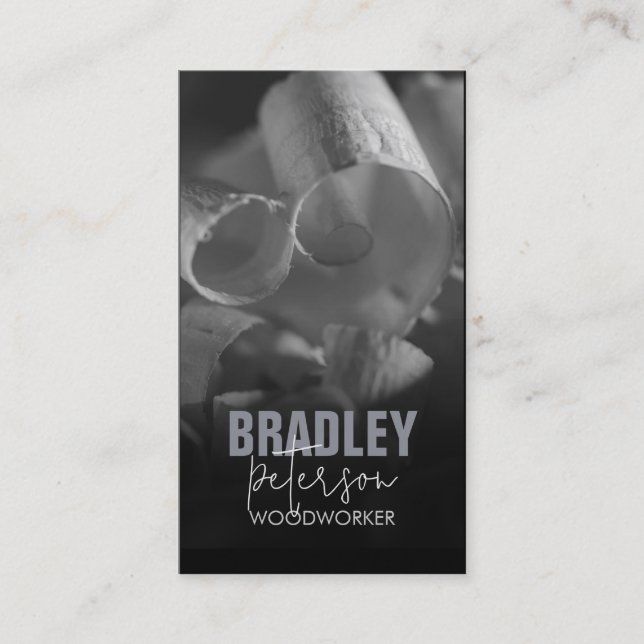 Carte de visite de menuiserie de charpentier (Devant)