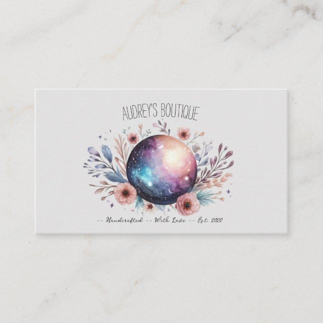 Carte de visite de Merci d'aquarelle moderne simpl (Devant)