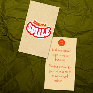 Carte de visite de Merci petit client