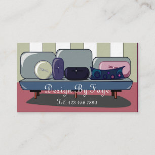 Carte de visite de meubles ou de dessinateur