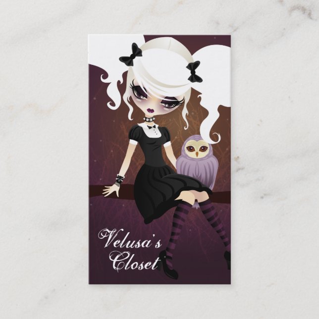 Carte de visite de misère de Velusa (Devant)