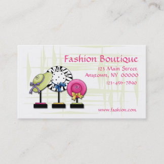 Carte de visite de mode