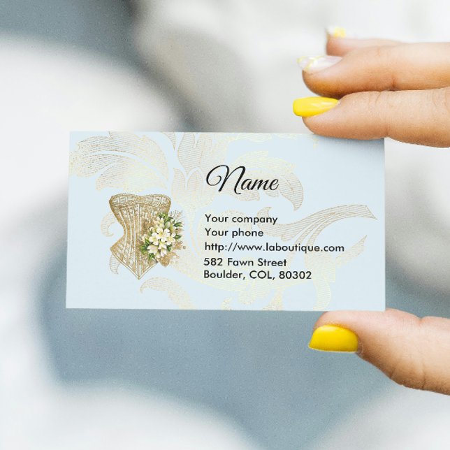 Carte de visite de mode Corset (Créateur téléchargé)