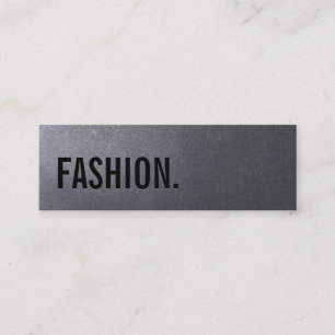 Carte de visite de mode de noir de charbon mini