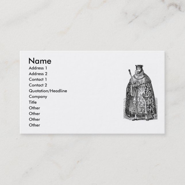 Carte de visite de mode élisabéthaine (Devant)