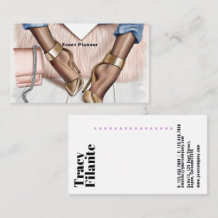 Carte de visite de mode Glam Chic