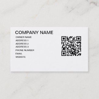 CARTE DE VISITE DE MODÈLE DE MAGASIN DE CODE DE QR