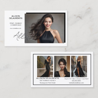Carte de visite de modèle de signature | Mini cart