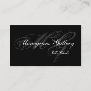Carte de visite de monogramme personnalisable