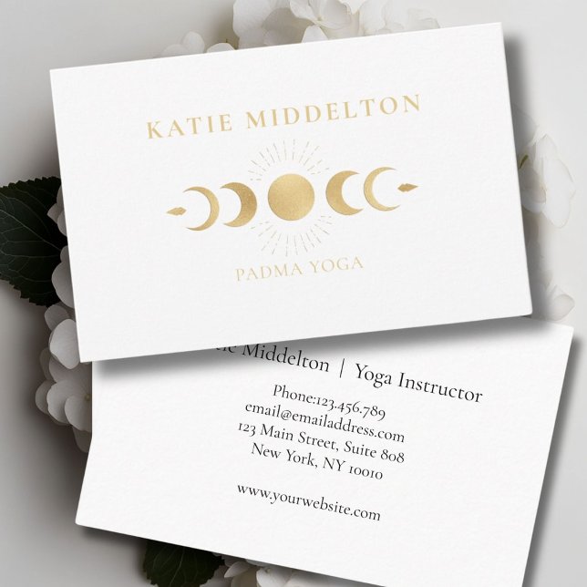 Carte de visite de Moon Yoga Reiki Wellness (Moon Yoga Reiki Wellness Business Card)