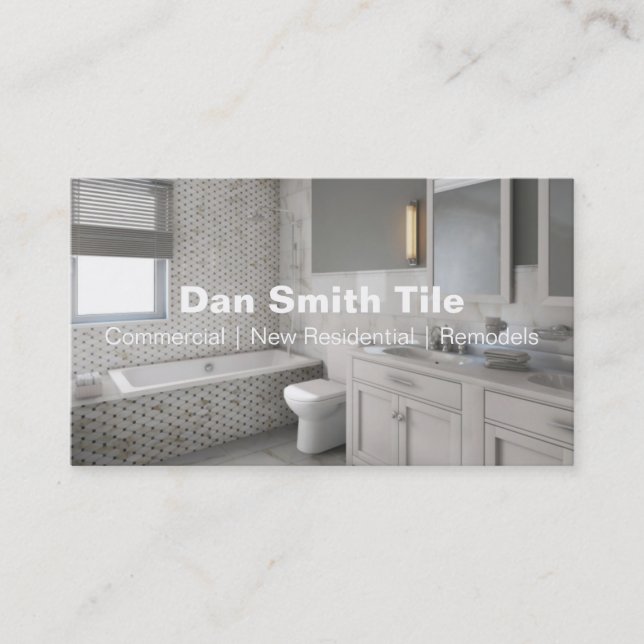 Carte de visite de mosaïque (Devant)