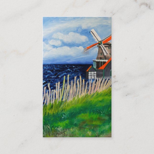 Carte de visite de moulin à vent (Devant)