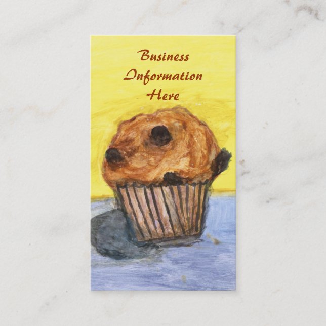 Carte de visite de Muffin à chips de chocolat pein (Devant)