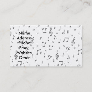 Carte de visite de musicien