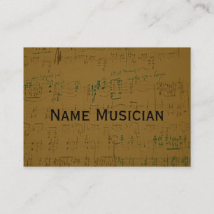 Carte de visite de musicien