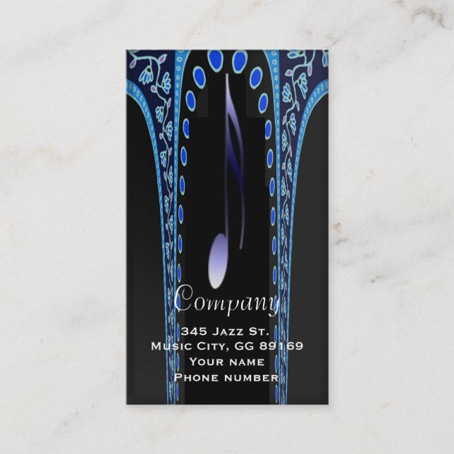 Carte de visite de musicien (Devant)