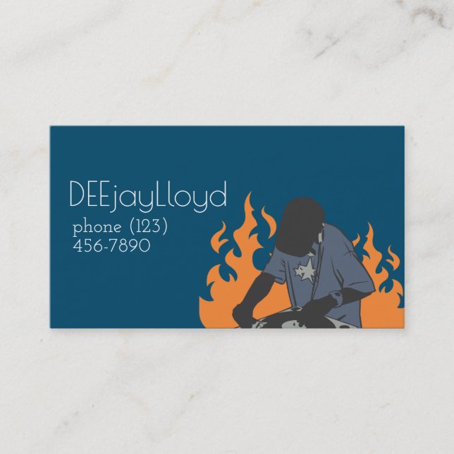 Carte de visite de musique Dj (Devant)