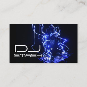 Carte de visite de musique DJ Cool Blue