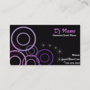 Carte de visite de musique Dj Nice