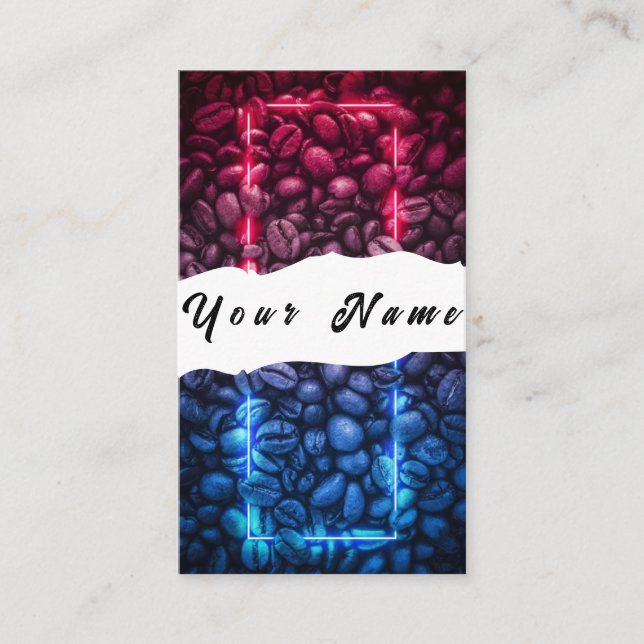 Carte de visite de Neon Coffee (Devant)