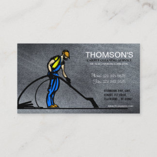 Carte de visite de nettoyage de tapis