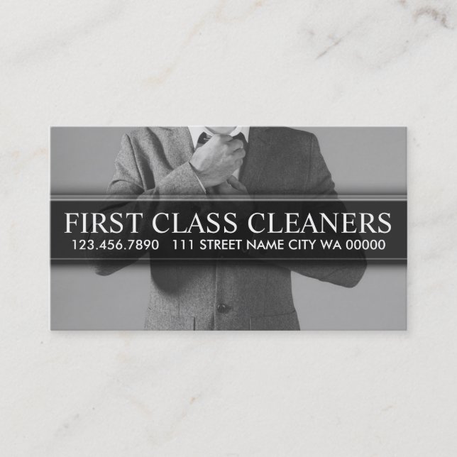 Carte de visite de nettoyeurs Modern Dry Cleaning (Devant)