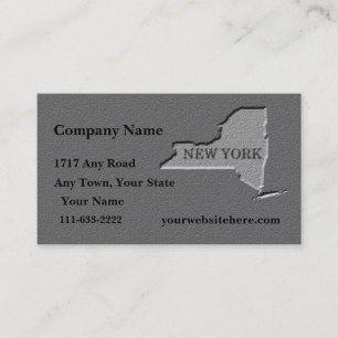 Carte de visite de New York look de pierre sculpté