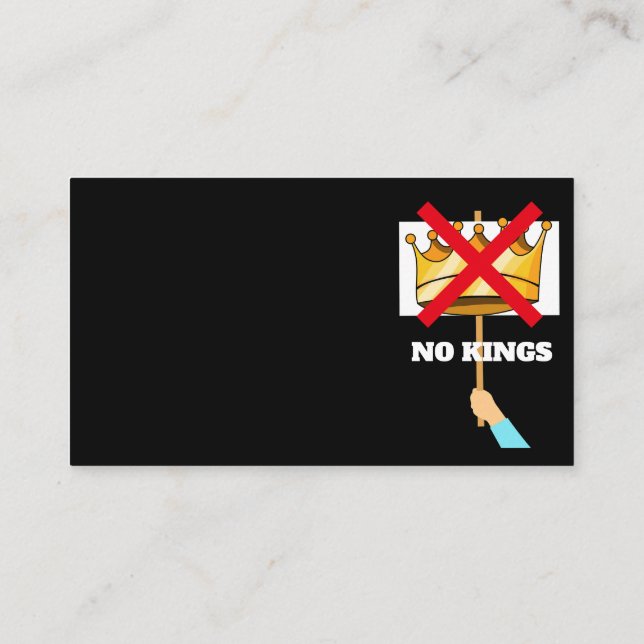 Carte de visite de No Kings (Dos)