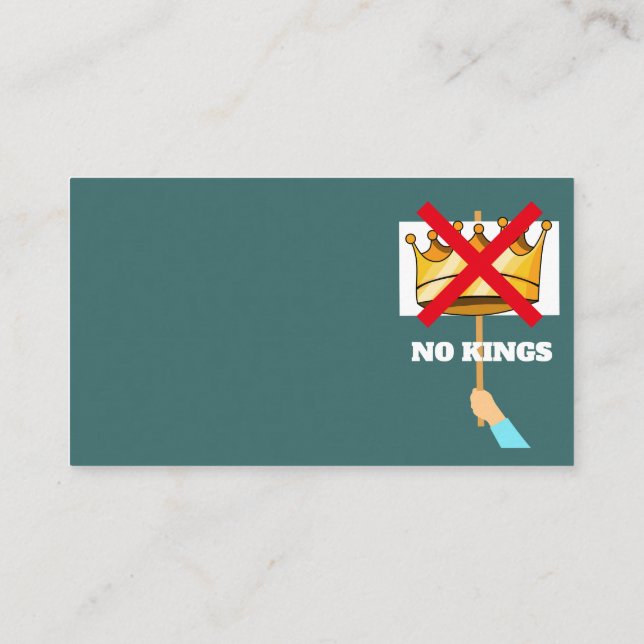 Carte de visite de No Kings (Dos)