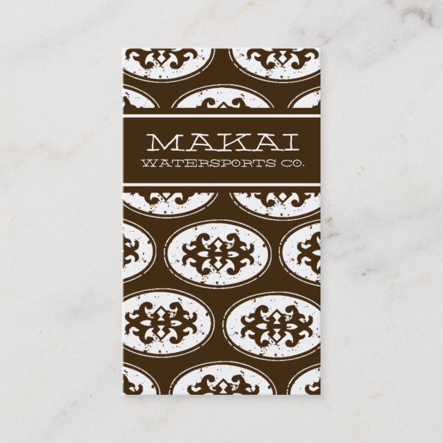 CARTE DE VISITE DE NOIX DE COCO DE 311 MAKAI (Devant)