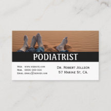 Carte de visite de nomination Médicale podiatre