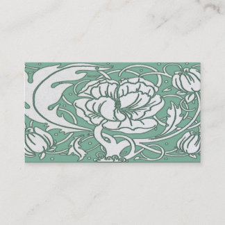 Carte de visite de norme de pivoine de Nouvea