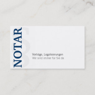 Carte de visite de notaire