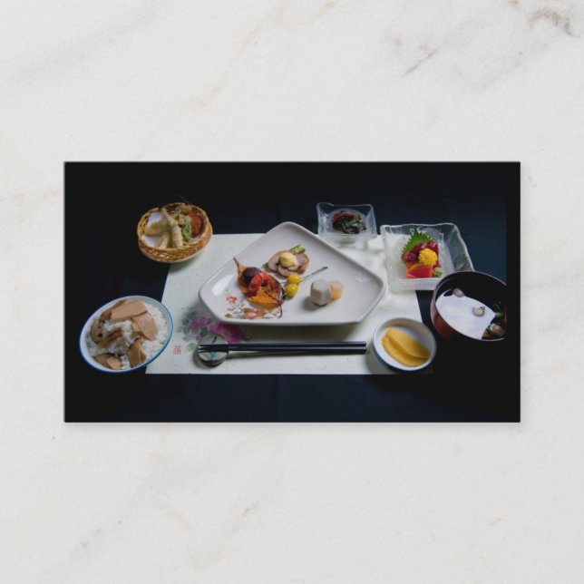 Carte de visite de nourriture du Japon (Devant)