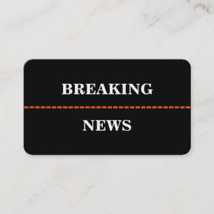 Carte de visite de nouvelles