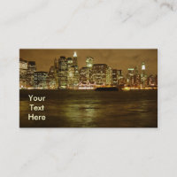 Carte de visite de nuit de New York