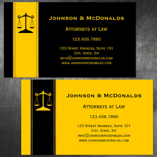 Carte de visite de Ocher Black Gold Law Offices