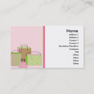 Carte de visite de packages