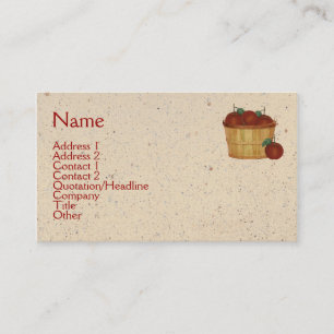 Carte de visite de panier Apple