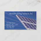 Carte de visite de panneaux solaires