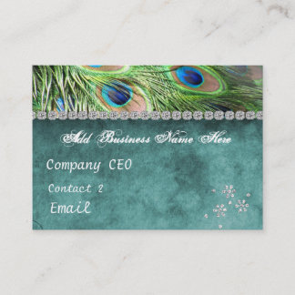 Carte de visite de paon de boutique