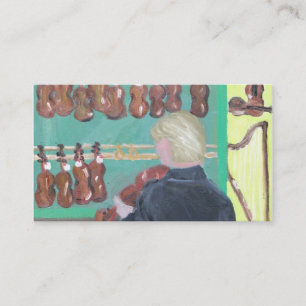 CARTE DE VISITE DE PARIS DE MAGASIN DE VIOLON